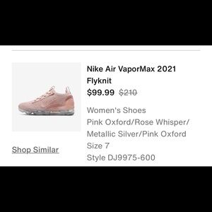 Nike Air VaporMax 2021 Flyknit - Pink Oxford 🌸💗✔️
